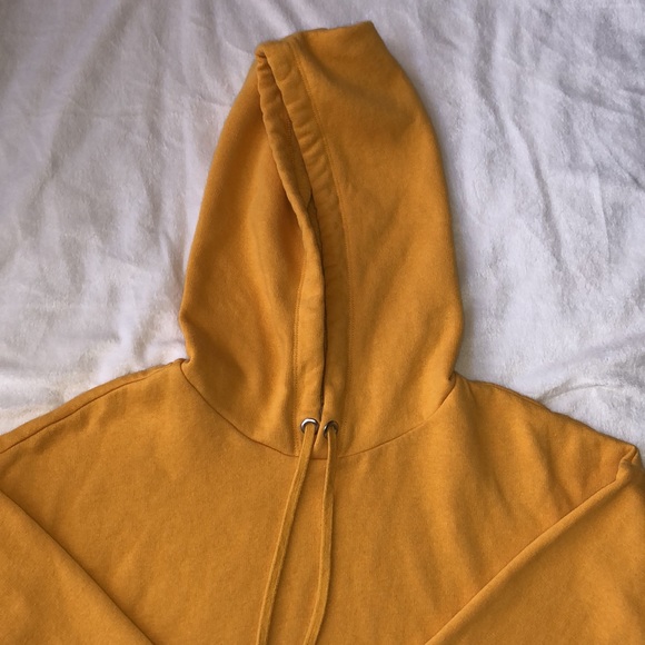 H&M Cropped Mustard Yellow Hoodie - Picture 3 of 5